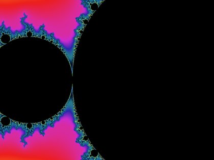 Cardioid meeting the period-2 bulb