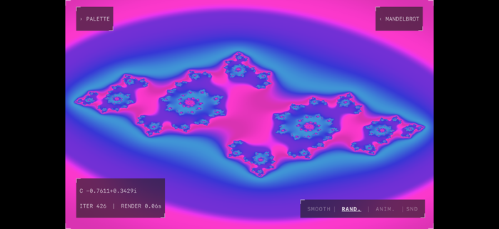 Full-screen Julia in landscape