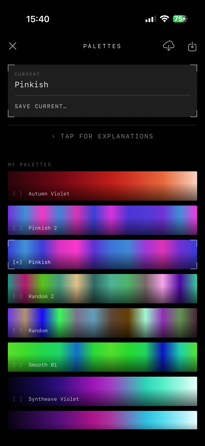 Palette library